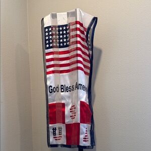 Patriotic American flag scarf